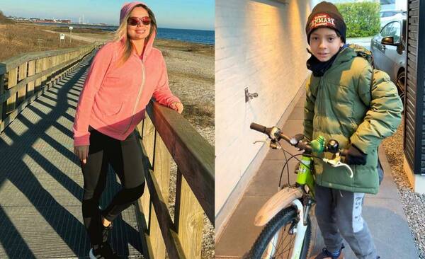 Dahiana Bresanovich muestra cómo su hijo se maneja solito ya en Dinamarca