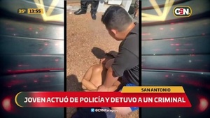 Ciudadano "actuó de policía" y detuvo a un criminal - C9N