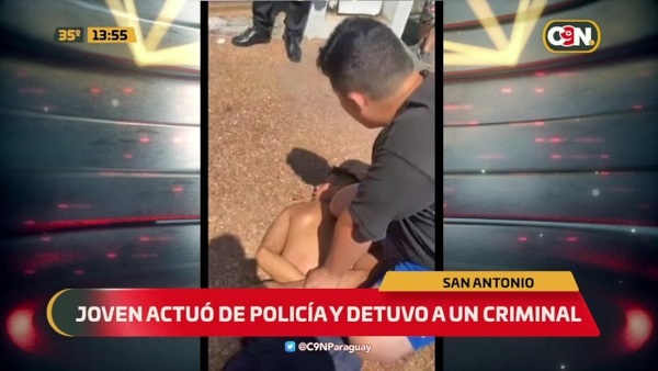 Ciudadano "actuó de policía" y detuvo a un criminal - C9N