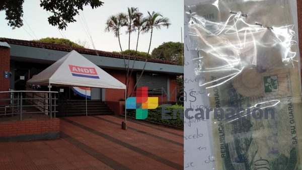 Intentaron pagar cuenta de la ANDE con cien mil falso