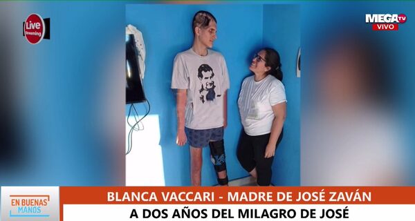 A dos años del milagro de José Zaván: "Es una gracia de Dios que esté con vida", expresó su madre - Megacadena — Últimas Noticias de Paraguay