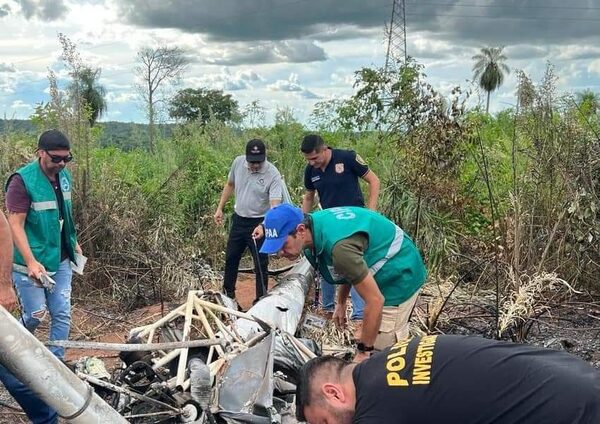 Realizan peritaje de helicóptero accidentado
