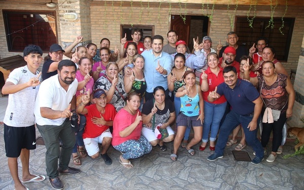 Diputado busca su reelección y agradece apoyo de dirigentes de M. Roque Alonso