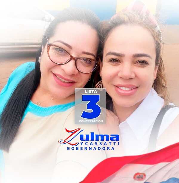 La ex primera dama Gloria Escobar apoya candidatura de Zulma Icassatti Acevedo
