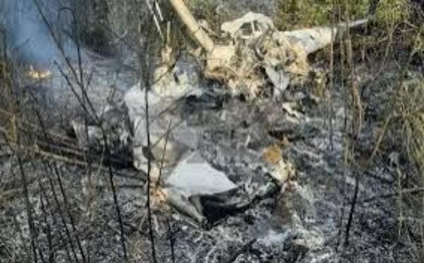 Dos muertos tras caída de helicóptero en Yby Yau