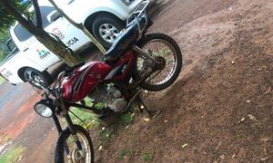Incautan motocicleta conducida por un menor de 13 años