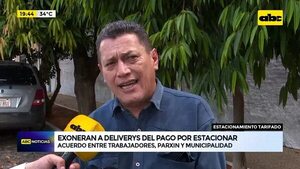 Exoneran a deliverys del pago por estacionar  - ABC Noticias - ABC Color