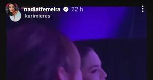 La Nación / Nadia Ferreira reaviva rumores de embarazo tras concierto de Marc Anthony en Nueva York