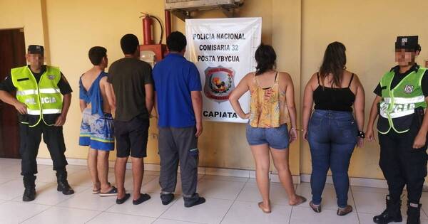 La Nación / Cinco detenidos por perturbación de la paz pública en Capiatá
