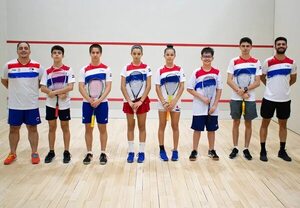 Delegación nacional de squash rumbo al Sudamericano - Polideportivo - ABC Color