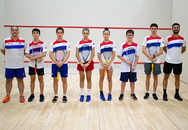 Delegación nacional de squash rumbo al Sudamericano - Polideportivo - ABC Color