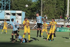 A Guaireña FC le salió el cabezazo del final y rescató un empate ante Trinidense | 1000 Noticias