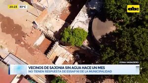 Vecinos de Sajonia sin agua hace un mes - Periodísticamente - ABC Color