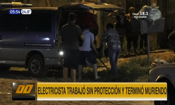 Electricista trabajó sin protección y terminó muerto | Telefuturo