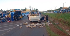 Accidente deja cinco heridos en CDE