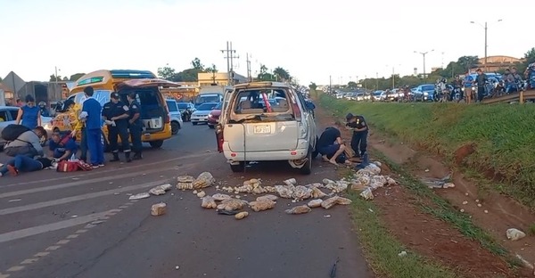 Accidente deja cinco heridos en CDE