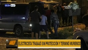 Electricista muere tras sufrir descarga en Luque