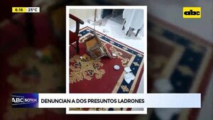 Denuncian a dos presuntos ladrones de capilla  - ABC Noticias - ABC Color