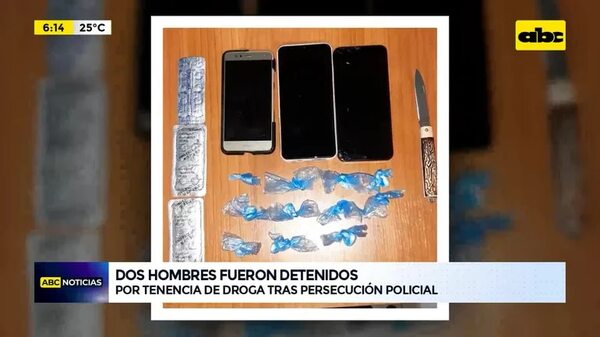 Dos detenidos por supuesta tenencia de droga - ABC Noticias - ABC Color