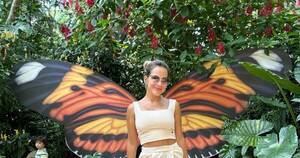 La Nación / Maga Páez disfrutó junto a su familia de unas minivacaciones por Foz de Iguazú