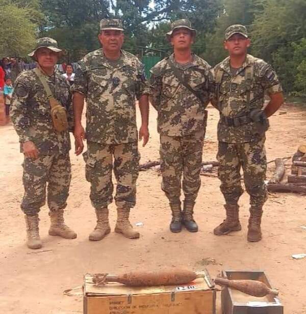 Detonan dos balas de mortero de la época de la Guerra del Chaco
