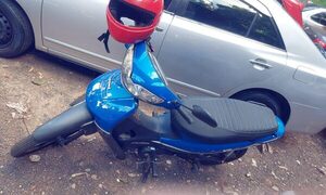 Hurtan motocicleta en Franco