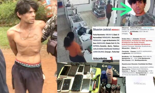 Bandido debía cumplir arresto domiciliario, pero fue grabado cuando asaltaba farmacia – Diario TNPRESS