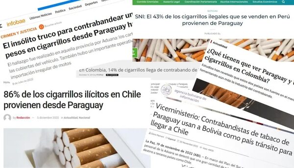 Paraguay inunda la región con cigarrillos de contrabando - Nacionales - ABC Color