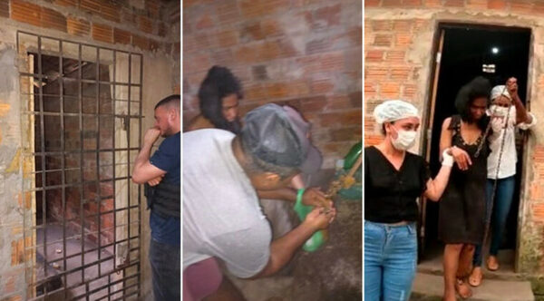 Policía brasileña rescata a una mujer que llevaba 20 años enjaulada por su madre
