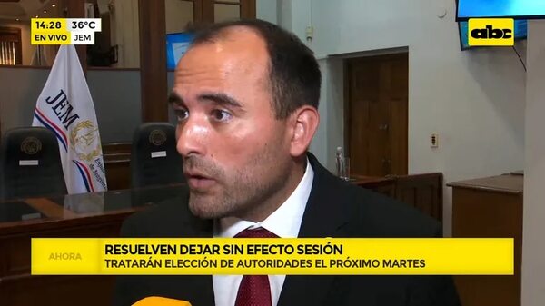Resuelven dejar sin efecto sesión en el JEM - Ensiestados - ABC Color
