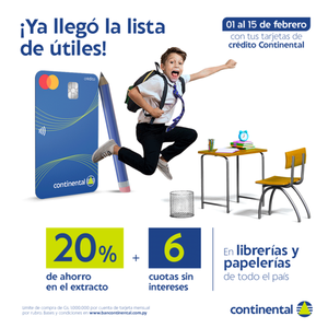 ¡Grandes Beneficios en el mes de febrero con las tarjetas de crédito Continental! - Megacadena — Últimas Noticias de Paraguay