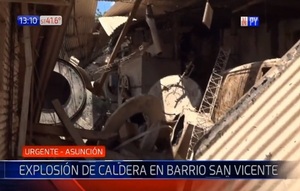 Explosión de caldera deja heridos en San Vicente