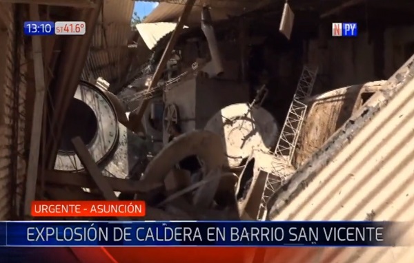 Explosión de caldera deja heridos en San Vicente