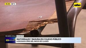 Matorrales y basura en colegio público - ABC Noticias - ABC Color