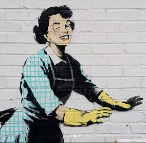 Banksy revela mural por San Valentín con mensaje acerca de la violencia conyugal - Artes Plásticas - ABC Color