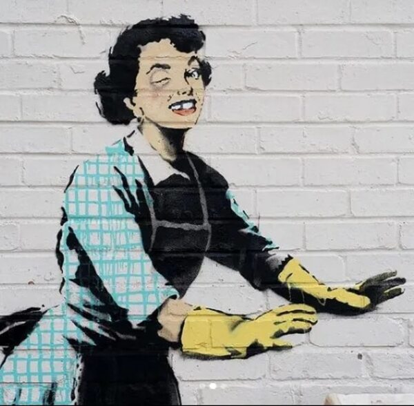 Banksy revela mural por San Valentín con mensaje acerca de la violencia conyugal - Artes Plásticas - ABC Color