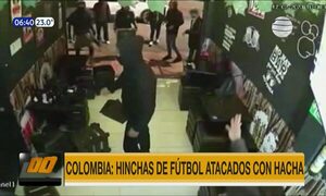 Colombia: Hinchas de fútbol atacados con hacha | Telefuturo