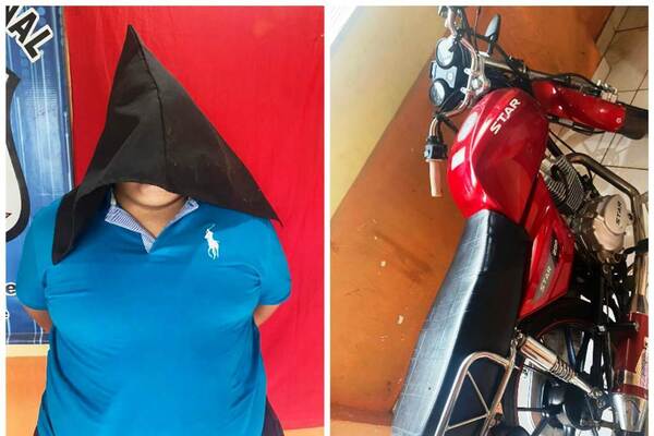 Atrapan a un joven con moto “ensalada” en Luque •