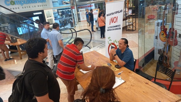 Iniciativa ciudadana busca frenar estacionamiento tarifado en Asunción