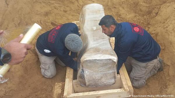 Hallan un sarcófago de la época romana en la Franja de Gaza de unos 2.000 años de antigüedad