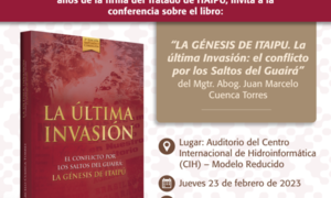 Presentarán libro sobre conflictos por los Saltos del Guairá