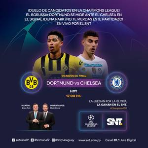 ChampionsSNT: Borussia Dortmund Vs. Chelsea EN VIVO por el SNT - SNT
