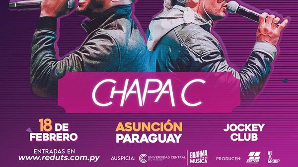 Chapa C se presentará en el Carnavaloon