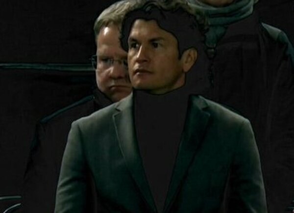 Versus / Nelson Haedo, espectador de lujo de un partido de Champions League