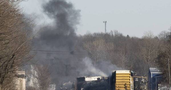 La Nación / Piden no beber agua de la zona del accidente del tren