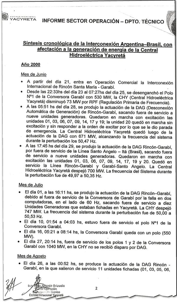 Informes advertían sobre afectación de las 20 unidades de Yacyretá - Economía - ABC Color