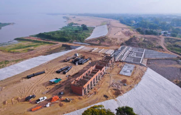 Defensa Costera de Pilar: llegan más piezas para la estructura de control hídrico - .::Agencia IP::.