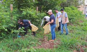 Realizan minga ambiental en Minga Porã