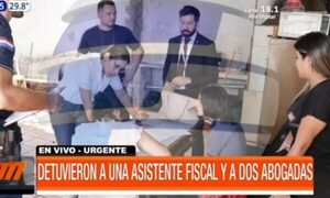 Detienen a una asistente fiscal y dos abogadas en San Lorenzo | Telefuturo