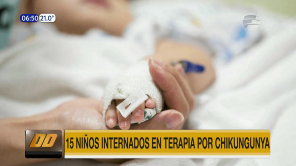 15 bebés menores de un año internados en terapia por chikungunya | Telefuturo